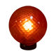 Lampe de table rouge verre de Murano, Venini Balloton