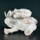 White porcelain figurine of an elephant and baby by Artepiu Este, Italy, 1990s.