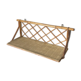 Vintage rattan shelf design 60 years