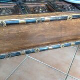 Colonial-style wooden square coffee table