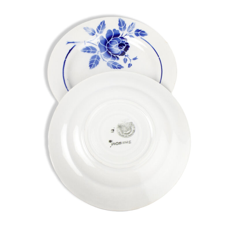 Pair of plates St Amand model rosine1932