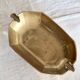 Antique patinated brass ashtray
