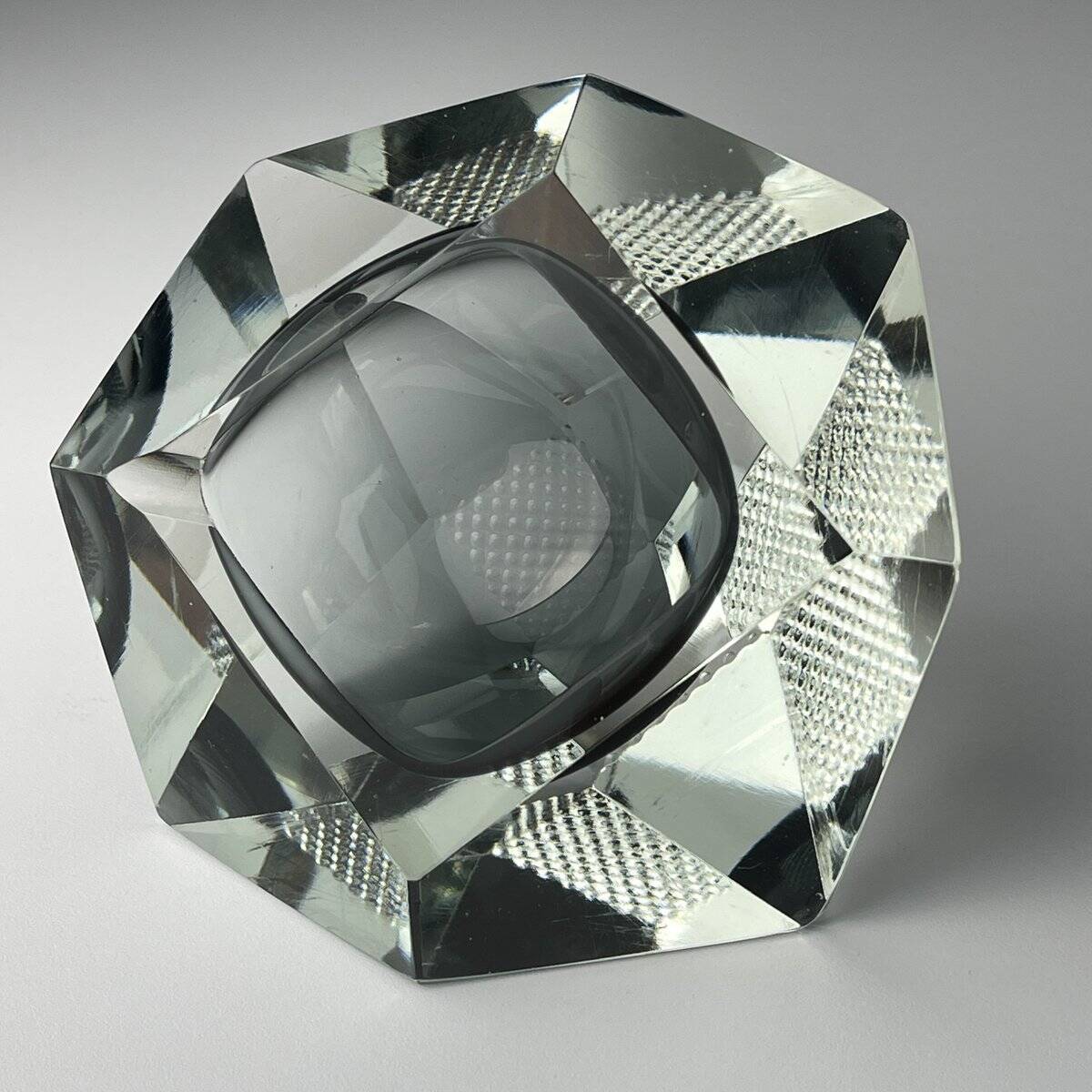 Murano glass ashtray Sommerso, Italy, 1970s