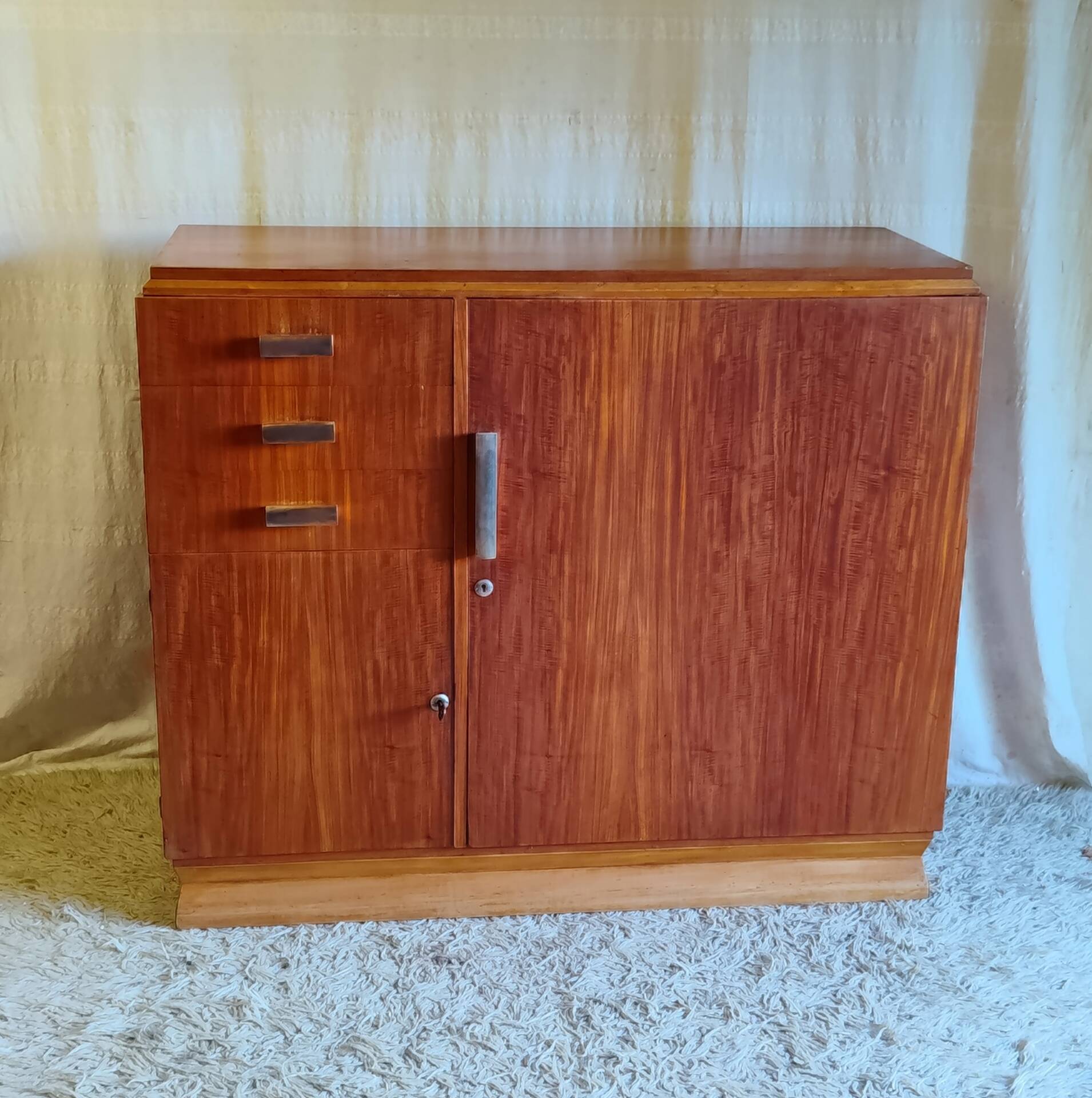 Buffet Art-déco en teck - années 30/40