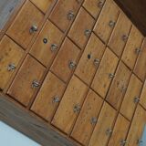 Armoire d'apothicaire vintage allemande en pin et chêne, années 1950