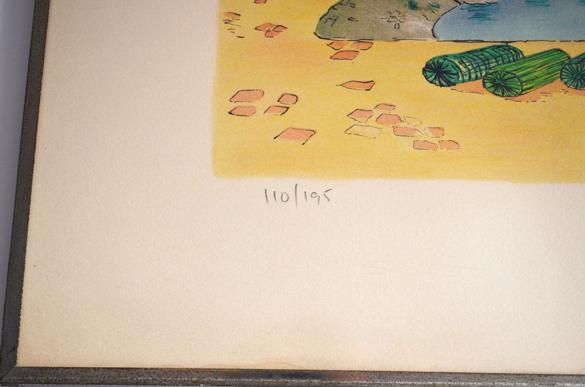 Lithographie signée michel loeb