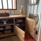 Raw wood sideboard
