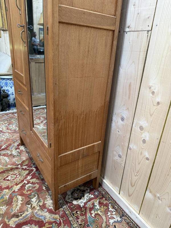 Armoire - Penderie en chêne massif époque 1950/1960
