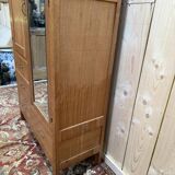 Armoire, penderie en chêne massif époque 1950-1960