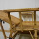 Wicker and rattan lounger