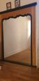 Large Trumeau Mirror XXL in Solid Oak and Black Cornice – 157x128