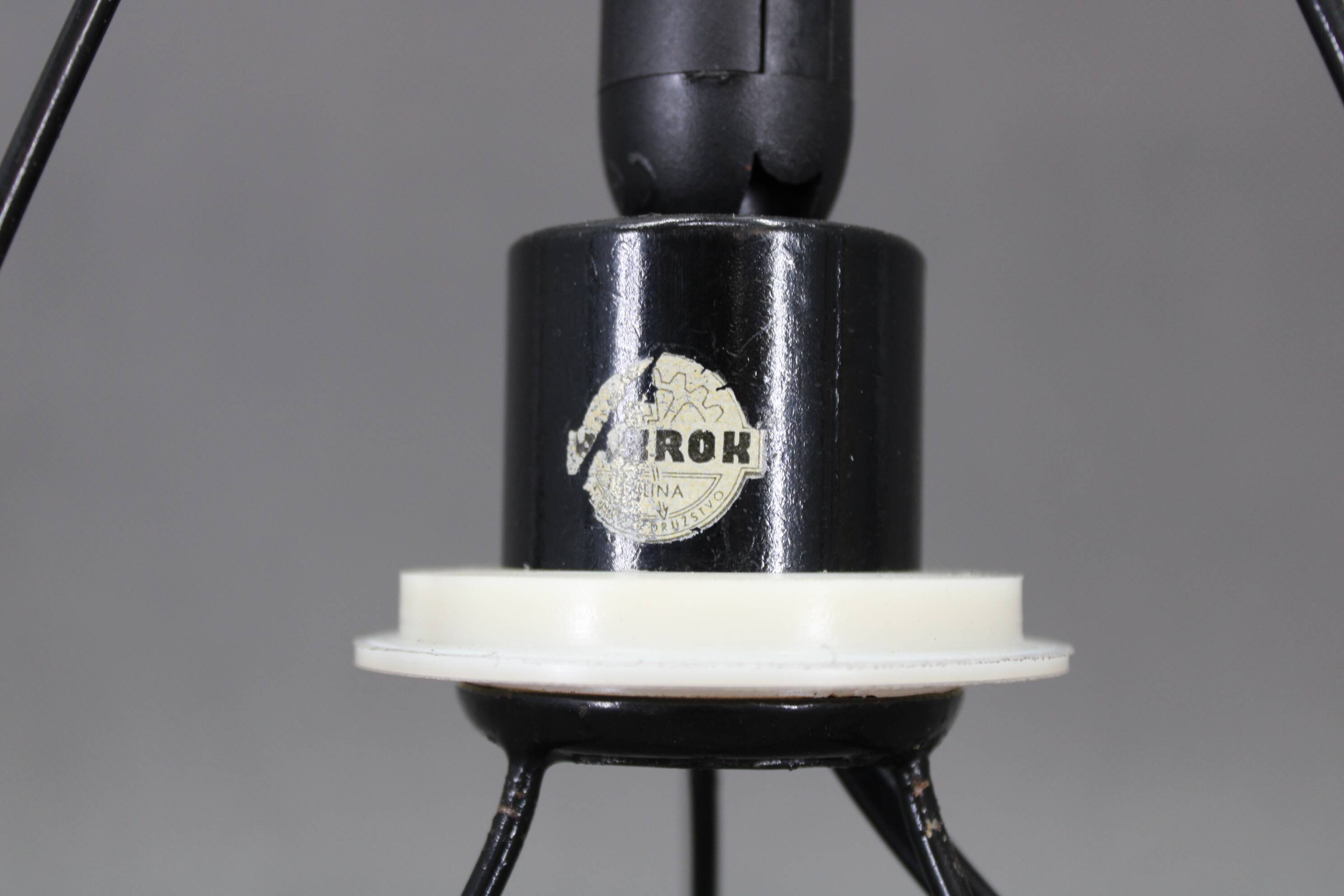 1960s Table Glass Lamp by Pokrok Zilina, Czechoslovakia