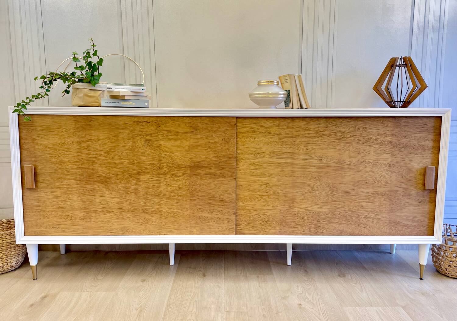 Vintage sliding door enfilade