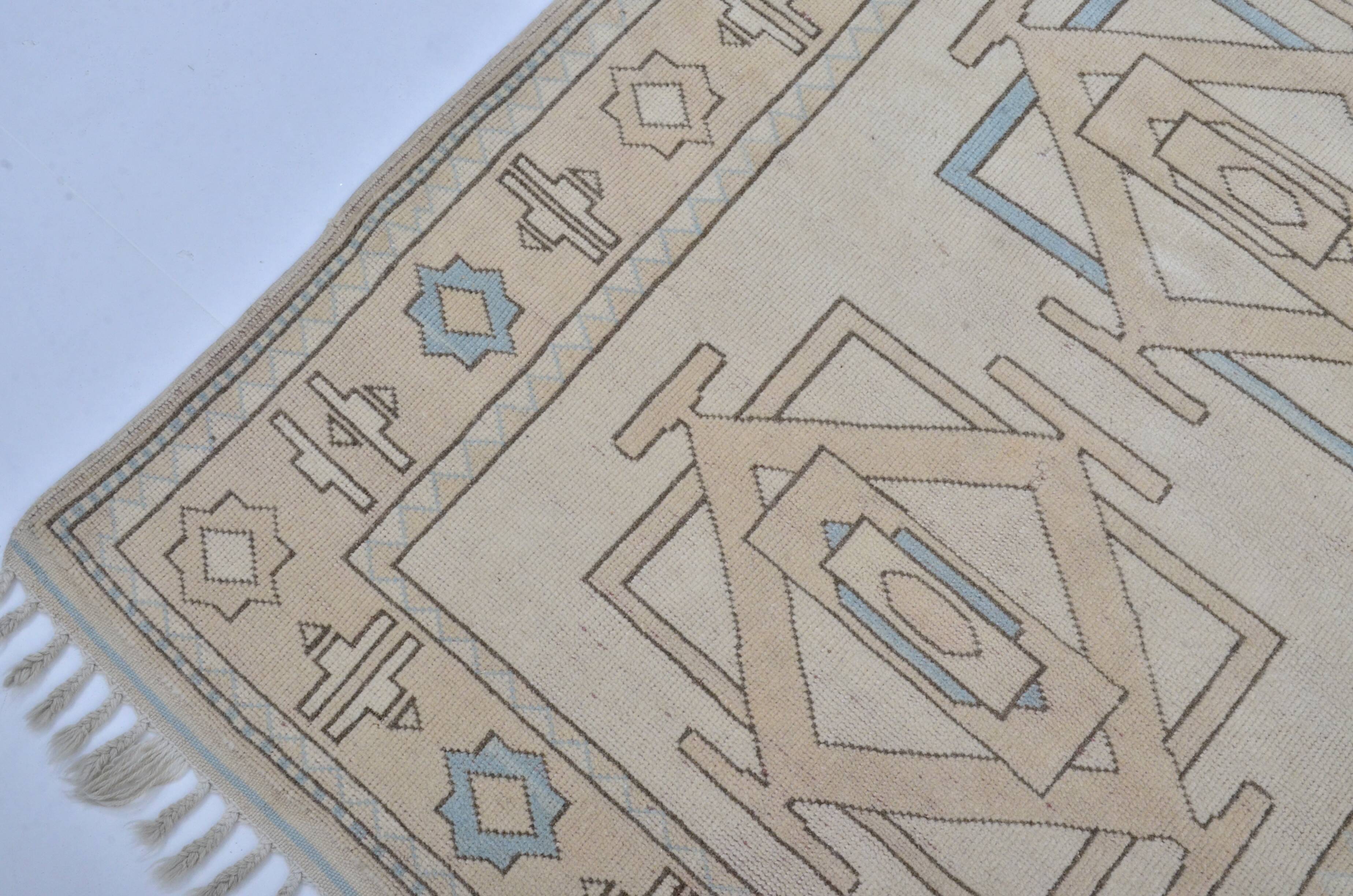 Turkish Oushak handmade rug sku 3594