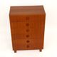 Teak "tallboy" chest of drawers, Sweden, 1960