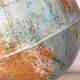 Old terrestrial globe with wooden base H46 cm