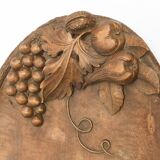 Carved wooden top signed J. Rebel