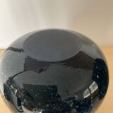 Pair of vintage flowerpots in bubbled glass paste