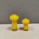 Two Holmegaard ‘Palet’ salt and pepper shakers. Michael Bang, yellow 1960s
