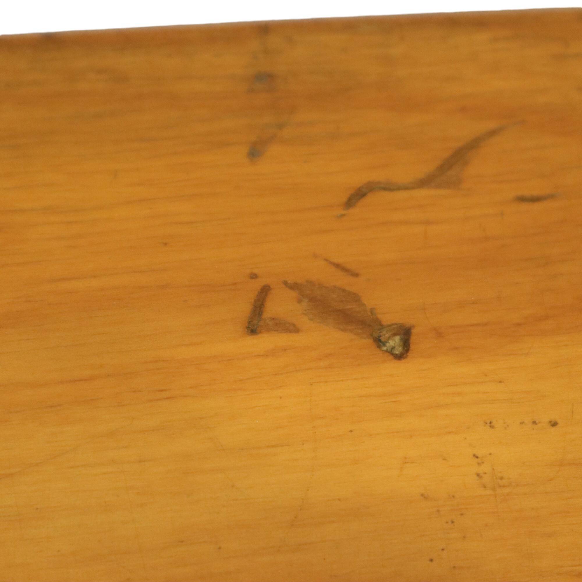 Pair of Fifties Rockabilly Wooden Bedside Tables Vintage Design