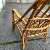 Vintage wicker armchair