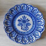 Assiette décorative bleue  Espagne numérotée
