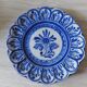 Numbered Spain blue decorative plate