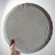 Plat à tarte vintage en porcelaine fine de Limoges blanche