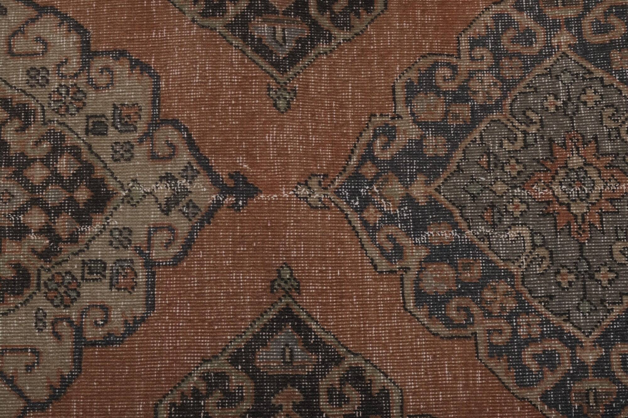 Vintage Turkish hallway rug 88x397 cm