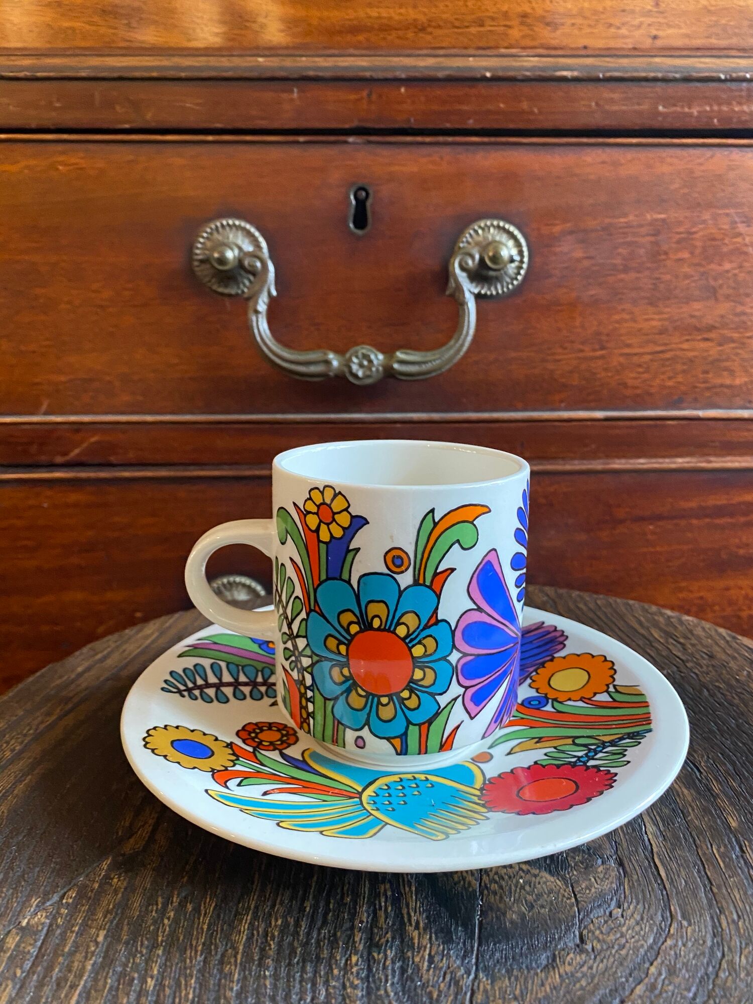Set of 8 tea cup and saucer by Villeroy and Boch “Acapulco”