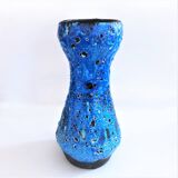 Large vintage seafoam blue artisanal vase