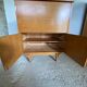 Scandinavian office secretary in vintage teak 50s