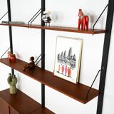 Teak shelving unit, Danish design, 1960s, production: Denmark