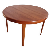 Vintage Scandinavian extendable table with double extension