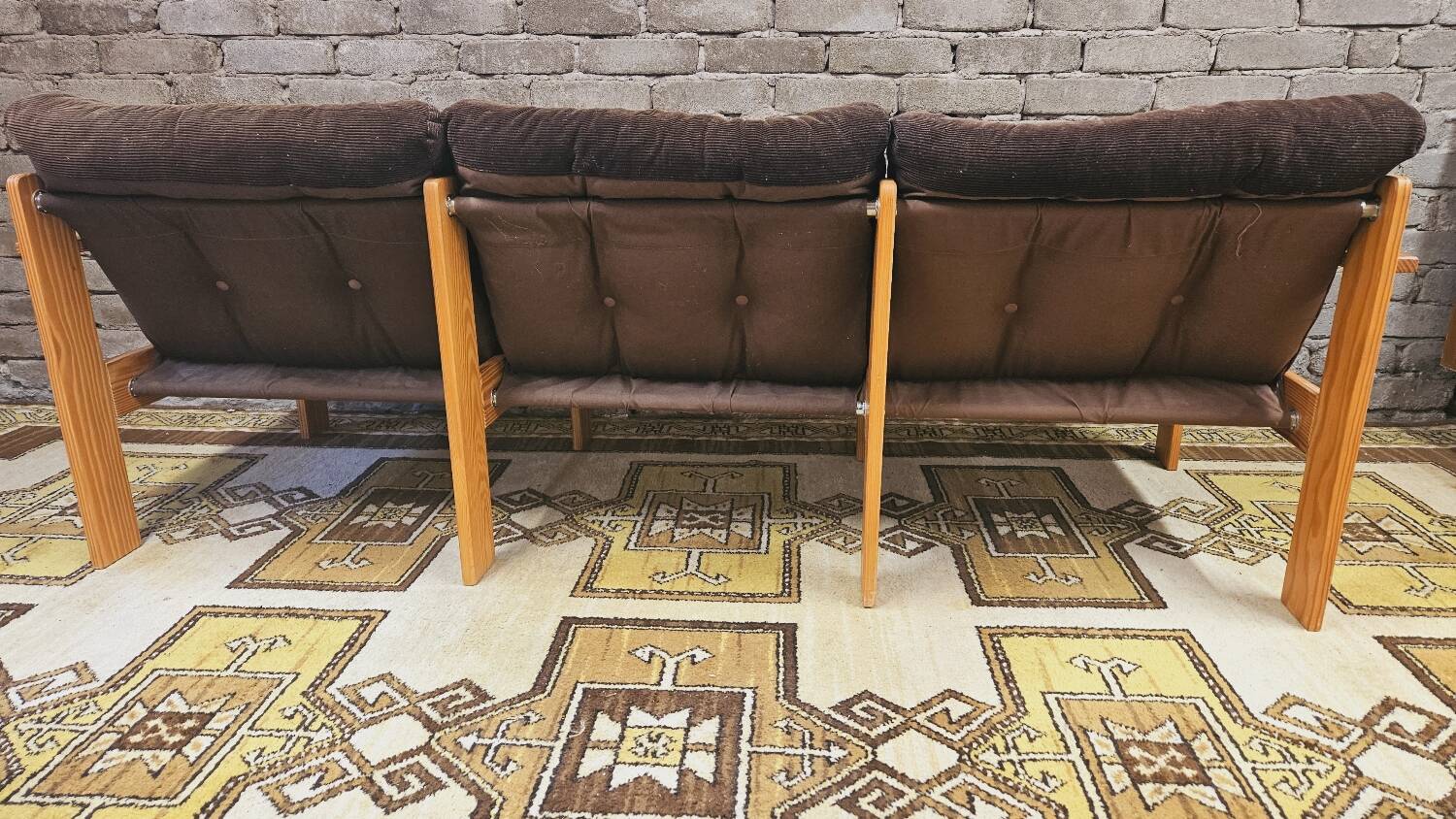 Yngve Ekström pine sofa 1970