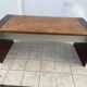 1970s lacquer and leather desk