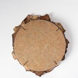 Brass sun mirror from around 1970 (31 cm)