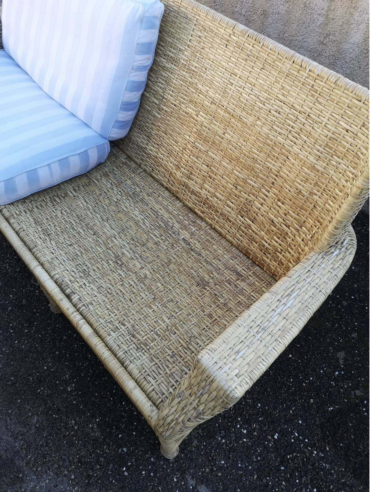 Vintage rattan lounge