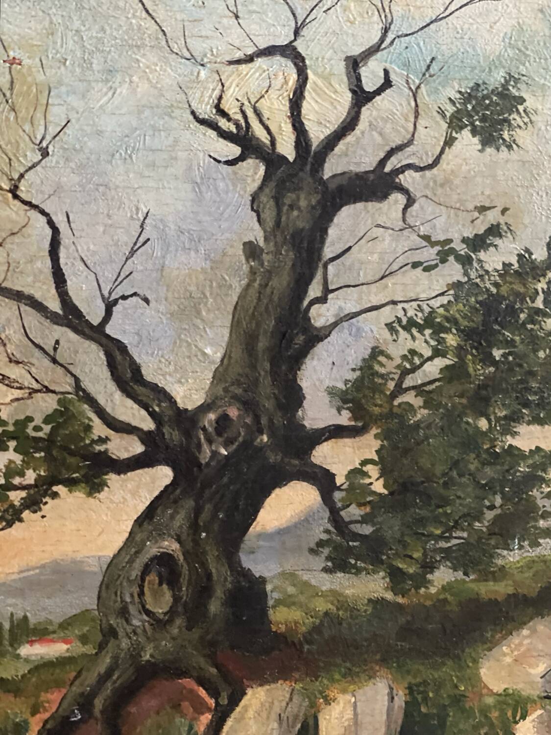 Small painting on wood.