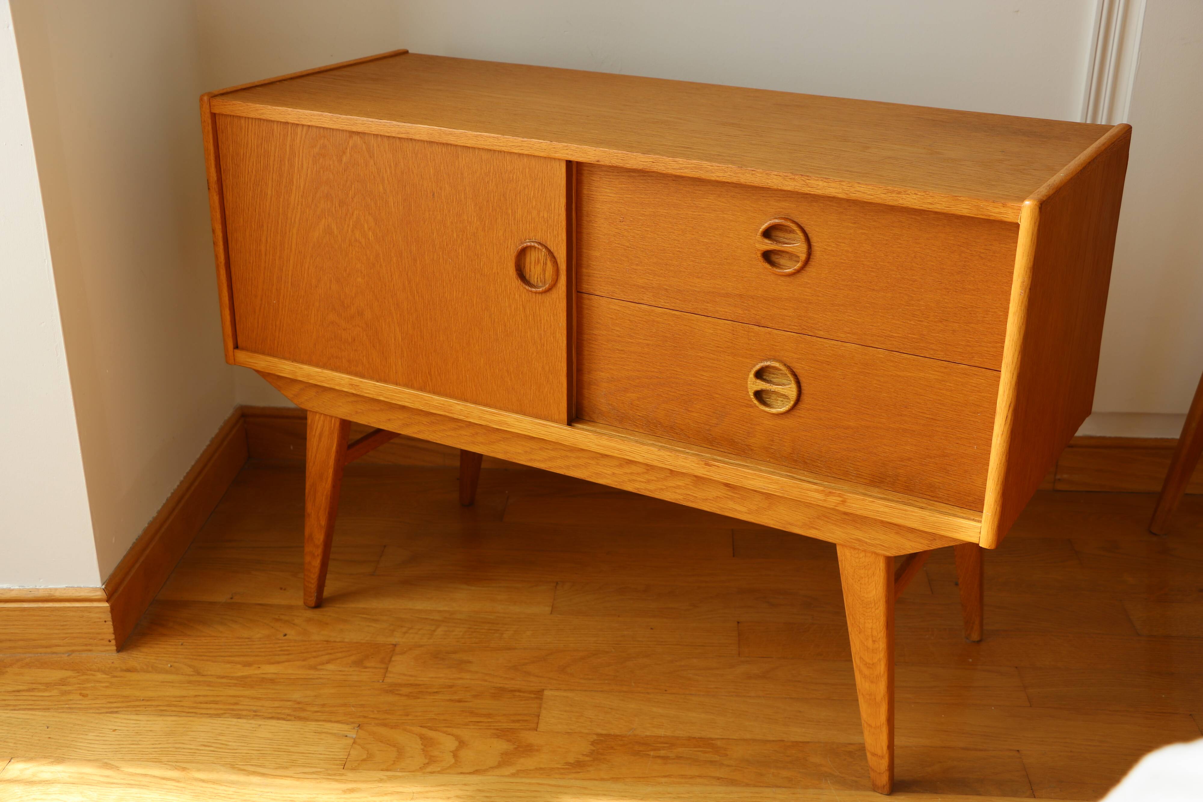 Low sideboard or small Scandinavian TV cabinet, 1960