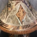 Hand Carved Antique Metal Lamp