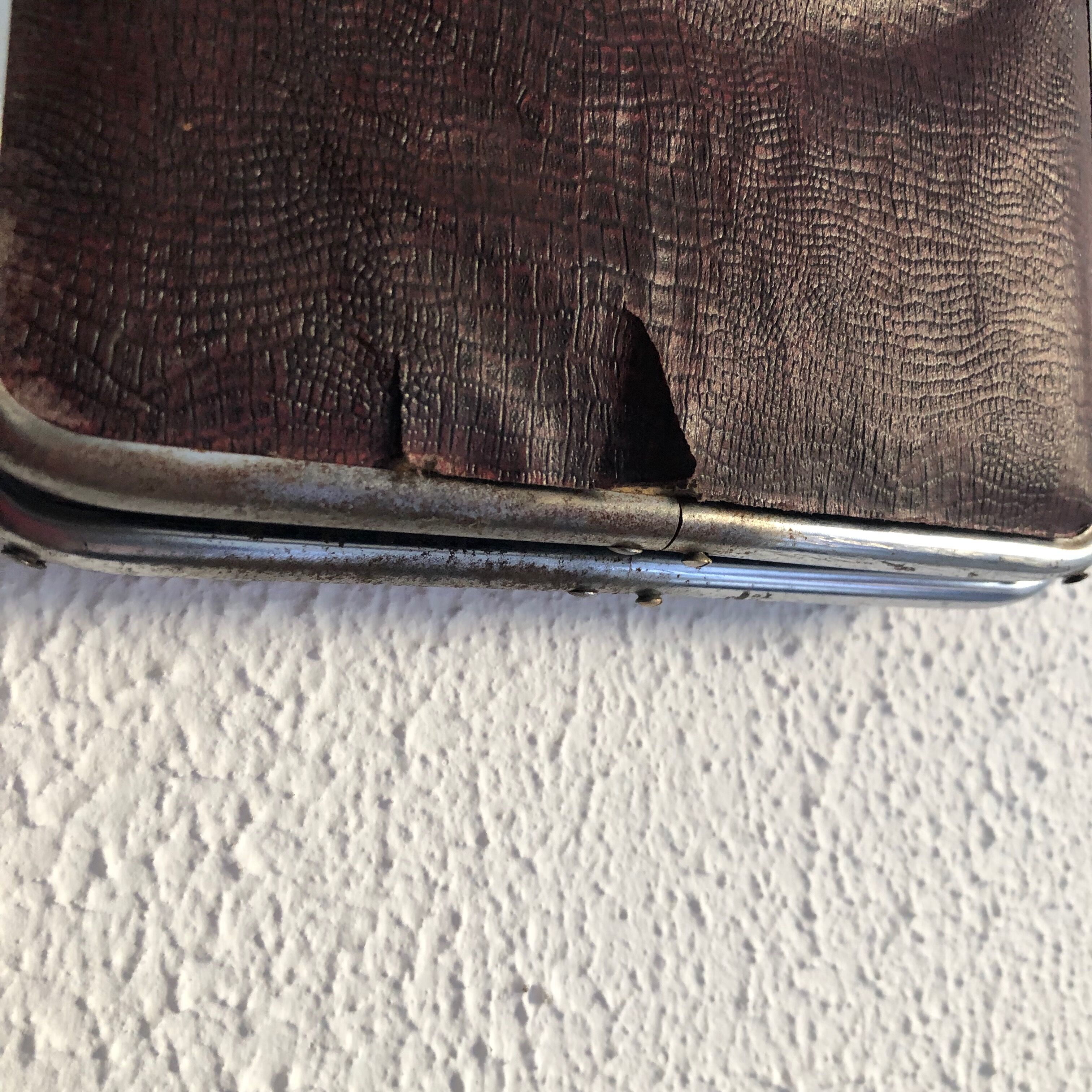 Vintage barber triptych mirror 1950 - 20 x 57 cm