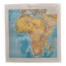 A geographical map from +atlas quillet year 1925 map: physical africa