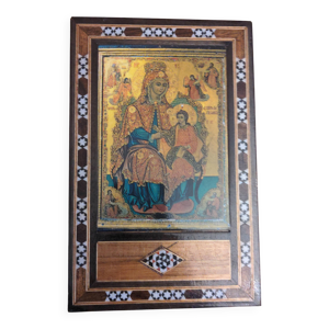 Icône à la vierge
