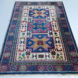 Hand Woven Vintage Eastern Rug - Animal Motifs