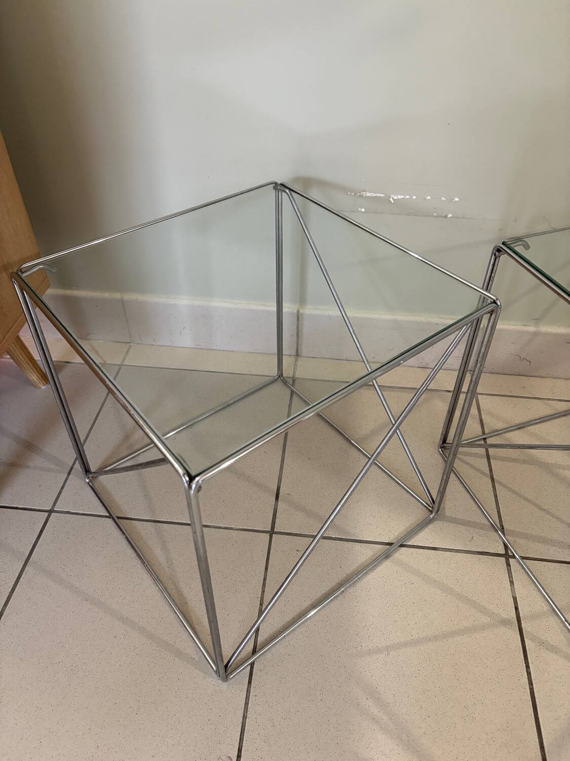 Max Sauze isosceles cubic coffee tables
