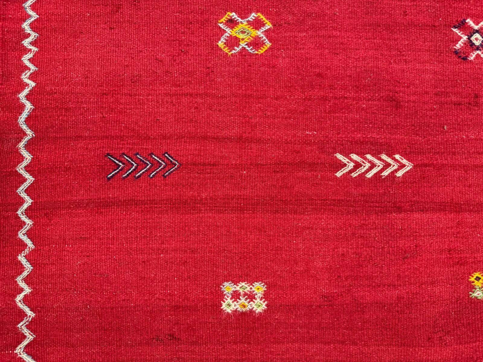 Vintage Moroccan square kilim 108x104 cm kelim wool rug medium 2527