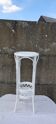 White rattan bamboo plant stand H 75.5 cm