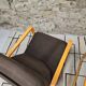 Lot Fauteuil et table Wilkhahn bois courbé 1980 vintage