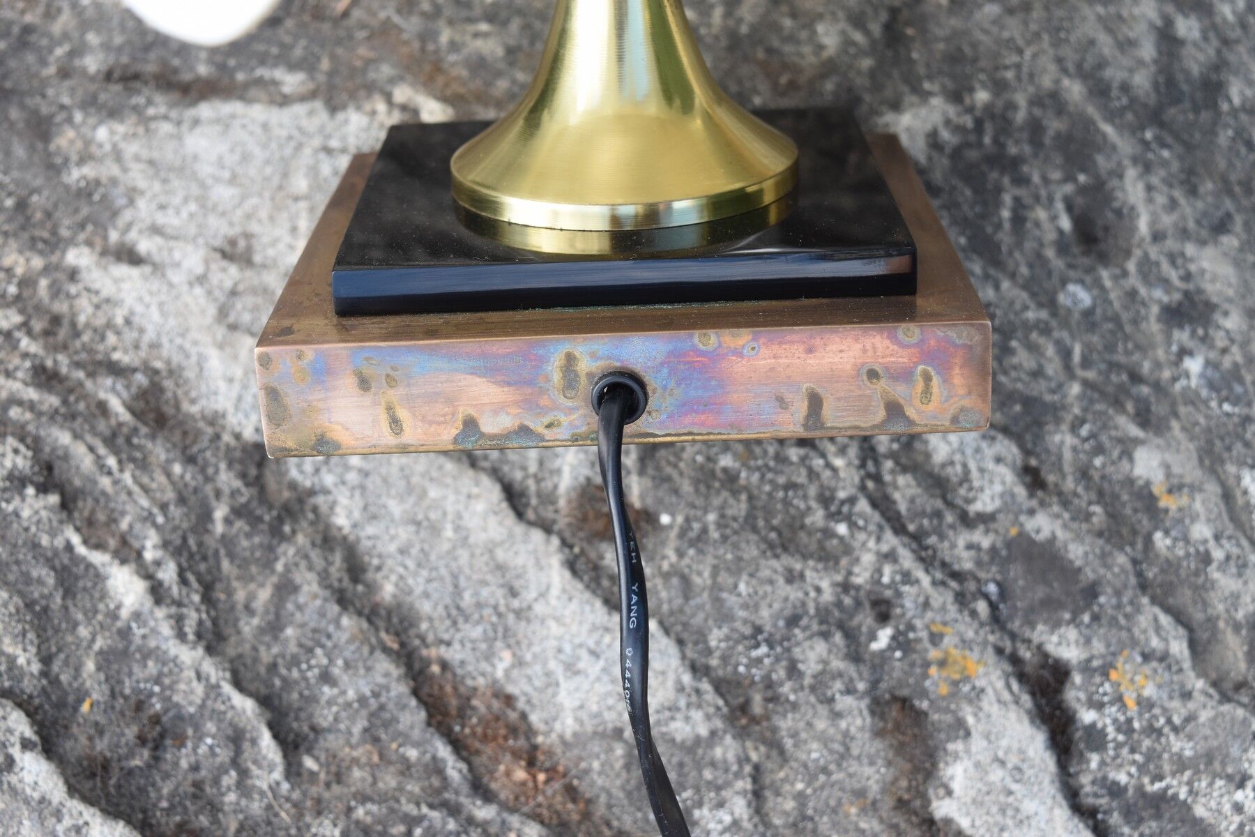 Maison Rougier vintage palm-shaped lamp from the 1970s to 1980s